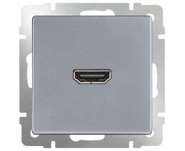 Розетка HDMI без рамки Werkel Серебряный WL06-60-11