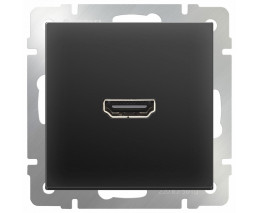 Розетка HDMI без рамки Werkel Черный матовый WL08-60-11
