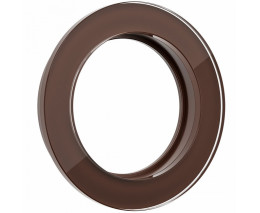 Рамка на 1 пост Werkel  WL21-frame-01 (коричневый)