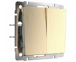 Выключатель проходной двухклавишный без рамки Werkel W112 2 W1122010