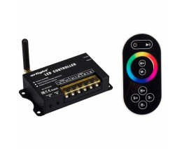 Контроллер-регулятор цвета RGB с пультом ДУ Arlight LN-RF8B LN-RF8B(5-24V,120-576W,ПДУ сенсор 2.4G)