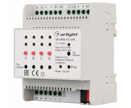 Контроллер Arlight SR-KN04 SR-KN041CC-DIN (12-48V, 4x350/700mA)