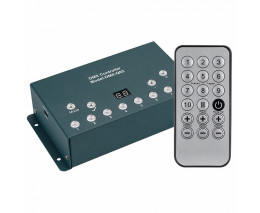 Контроллер с пультом ДУ Arlight DMX-Q02 DMX-Q02A (USB, 512 каналов, ПДУ 18кн)