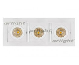 Встраиваемый светильник Arlight  CL-KARDAN-S260x102-3x9W Warm (WH, 38 deg)