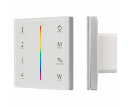 Панель-регулятора цвета RGBW сенсорная встраиваемая Arlight Sens SMART-P22-RGBW White (12-24V, 4x3A, 2.4G)