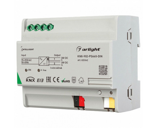 Блок питания Arlight Intelligent KNX-902-PS640-DIN (230V, 640mA)