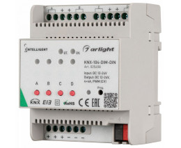 Контроллер-регулятор цвета RGBW Arlight Intelligent KNX-104-DIM-DIN (12-24V, 4x4A)