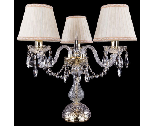 Настольная лампа декоративная Bohemia Ivele Crystal 5706 1406L/3/141-39/G/SH33A-160