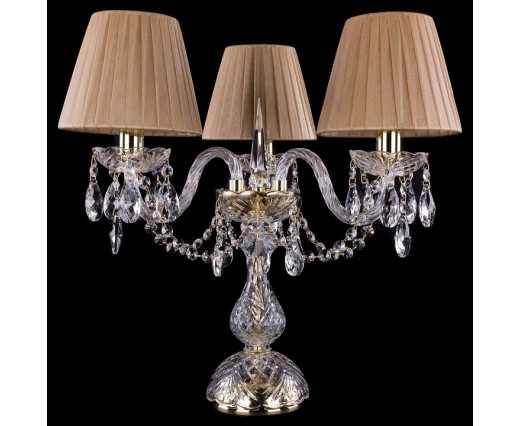 Настольная лампа декоративная Bohemia Ivele Crystal 5706 1406L/3/141-39/G/SH37-160