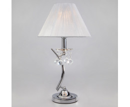 Настольная лампа декоративная Eurosvet Odette 1087/1 хром/серебристый Strotskis  настольная лампа