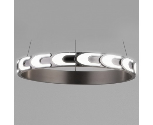 Подвесной светодиодный светильник Eurosvet Chain 90163/1 сатин-никель 35W
