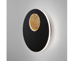 Настенный светильник Eurosvet Areola 40150/1 LED черный /золото