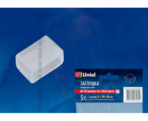 Заглушка для лент Uniel UCW-K14 CLEAR 10836