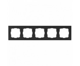Рамка на 5 постов Werkel Stark WL04-Frame-05-black