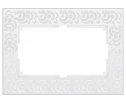 Рамка для двойной розетки Werkel  WL05-Frame-01-DBL-white