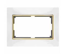 Рамка для двойной розетки Werkel Snabb WL03-Frame-01-DBL-white