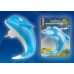 Ночник Uniel DTL-301 DTL-301-Дельфин/Blue/4LED/0,5W